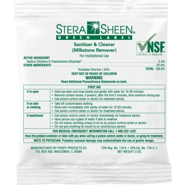 Stera sheen sanitizer and cleaner