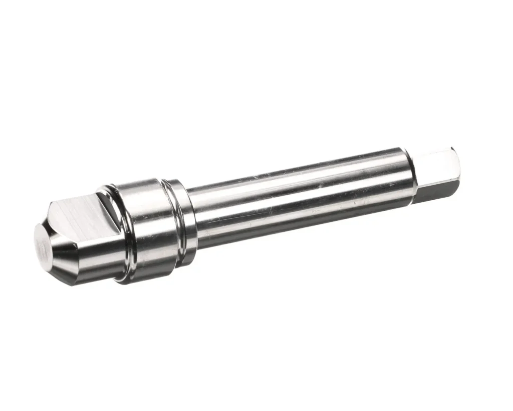 a metal tool with a hexagon