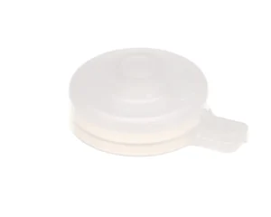 a white plastic lid with a handle