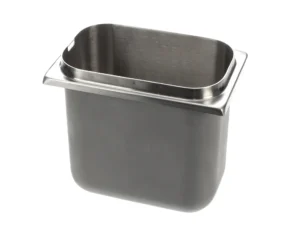 a silver container with a lid