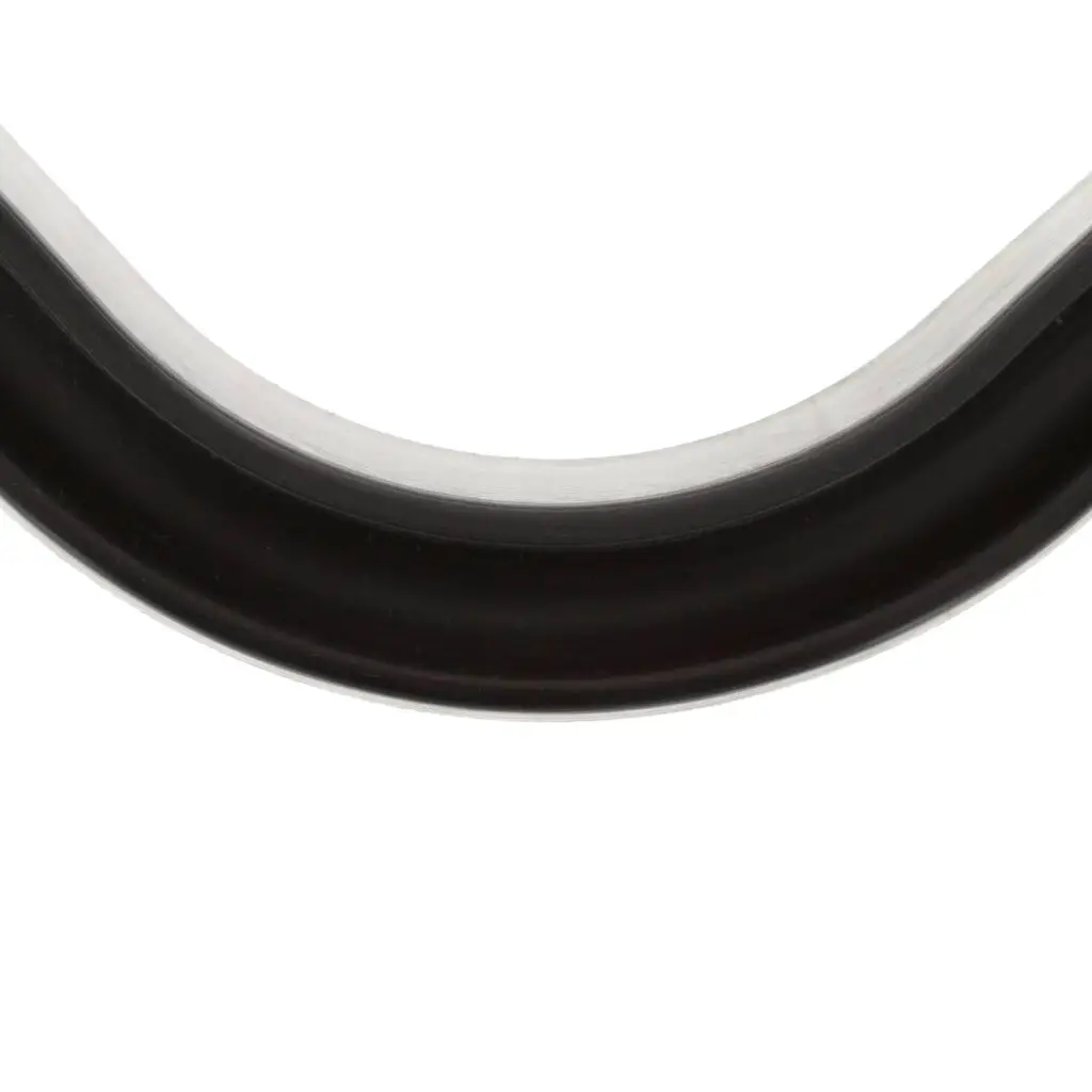 a black and white curved object