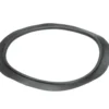 a black rubber ring on a white background