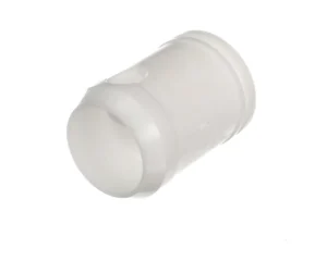 a white plastic object with a hole