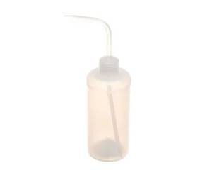 a plastic bottle with a straw