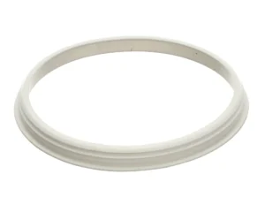 a white ring with a white background