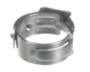 a metal ring with a clip