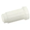 a white plastic pipe fitting