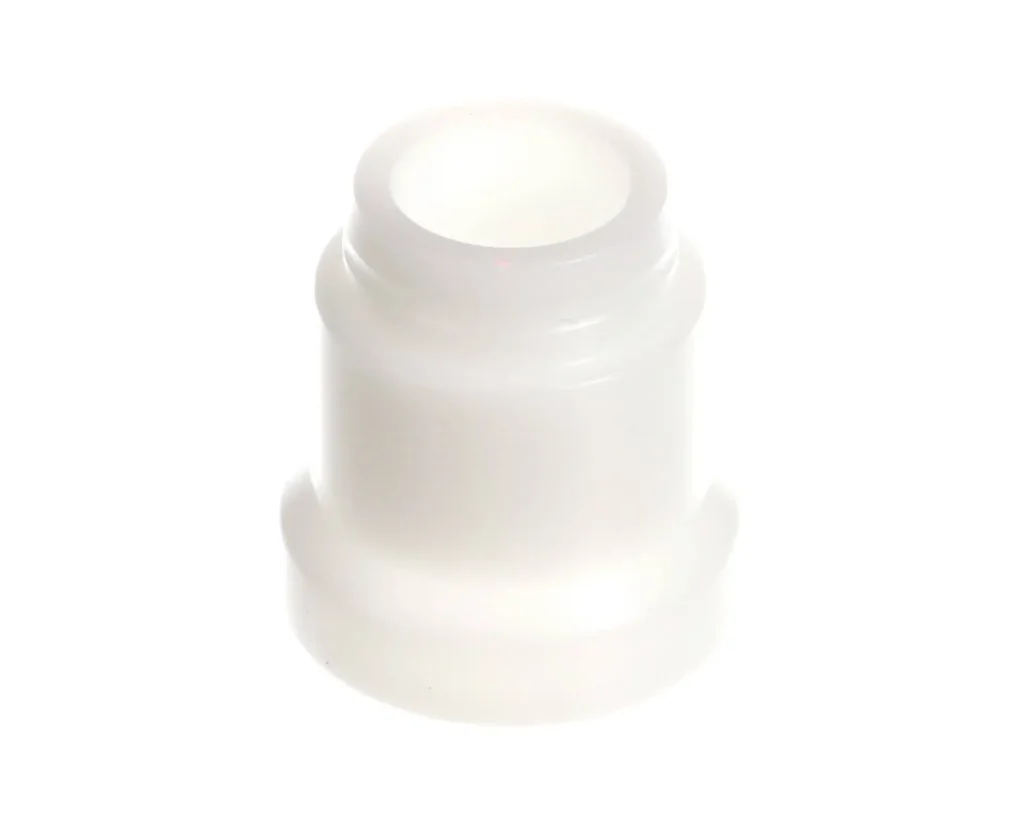 a white plastic pipe fitting