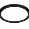 a black circle with a white background