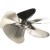 a metal propeller with four blades