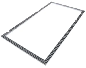 a white rectangular object with a white background