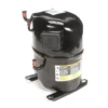 a black air compressor with a white background