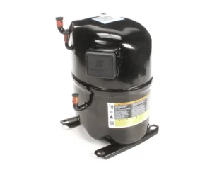 a black air compressor with a white background