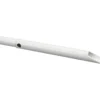 a white plastic tube with a point