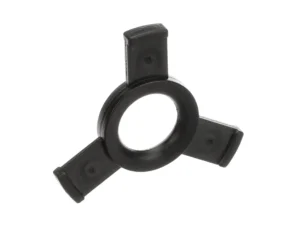 a black object with a circle