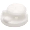 a white plastic object with holes