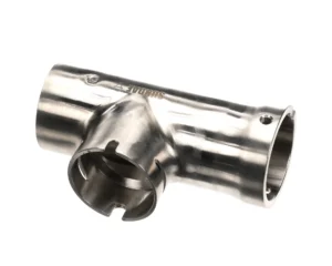 a metal pipe with nozzle