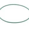 a green circle with a white background