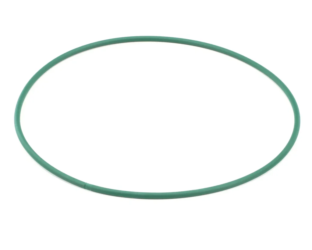 a green circle with a white background