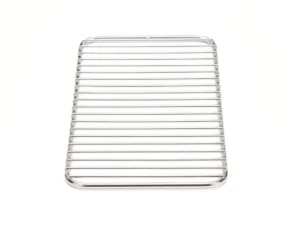 a metal grid on a white background