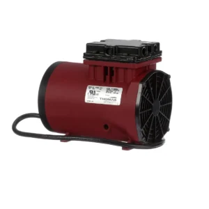 a red and black electric motor