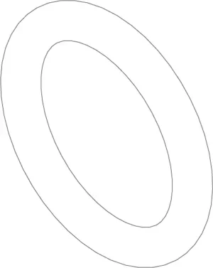 a black and white outline of a circle