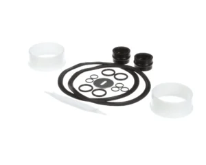 a set of black and white gaskets