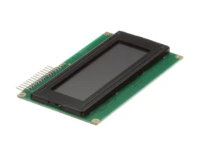 a black rectangular object with a green background