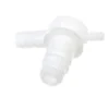 a white plastic pipe with nozzles