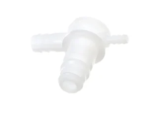 a white plastic pipe with nozzles