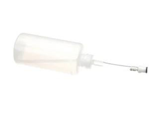 a clear plastic bottle with a pipette