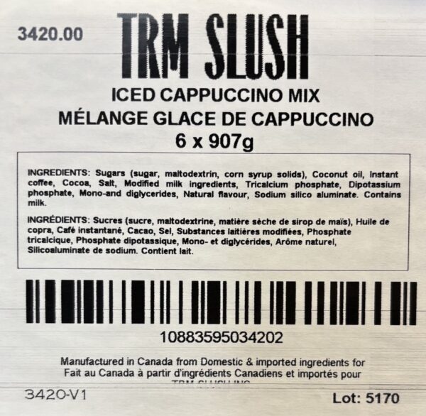 TRM SLUSH Iced Cappucino Mix - Image 5