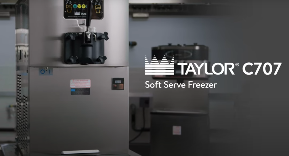 Taylor C707 soft serve ice cream machine in showroom