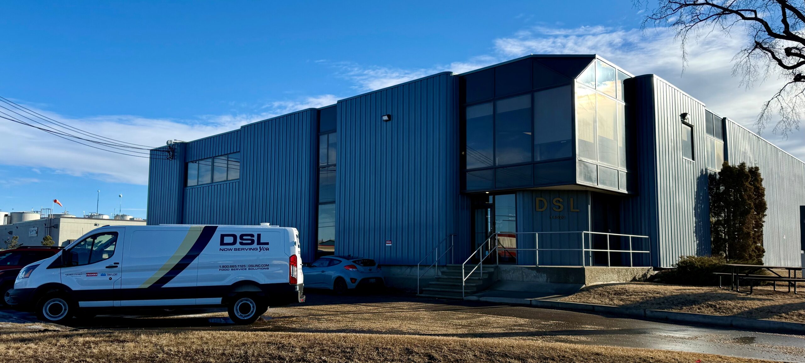DSL Edmonton Office Building with DSL Van in front