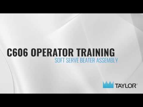 Taylor C606 Operator Training – 09 Soft Serve Beater Assembly