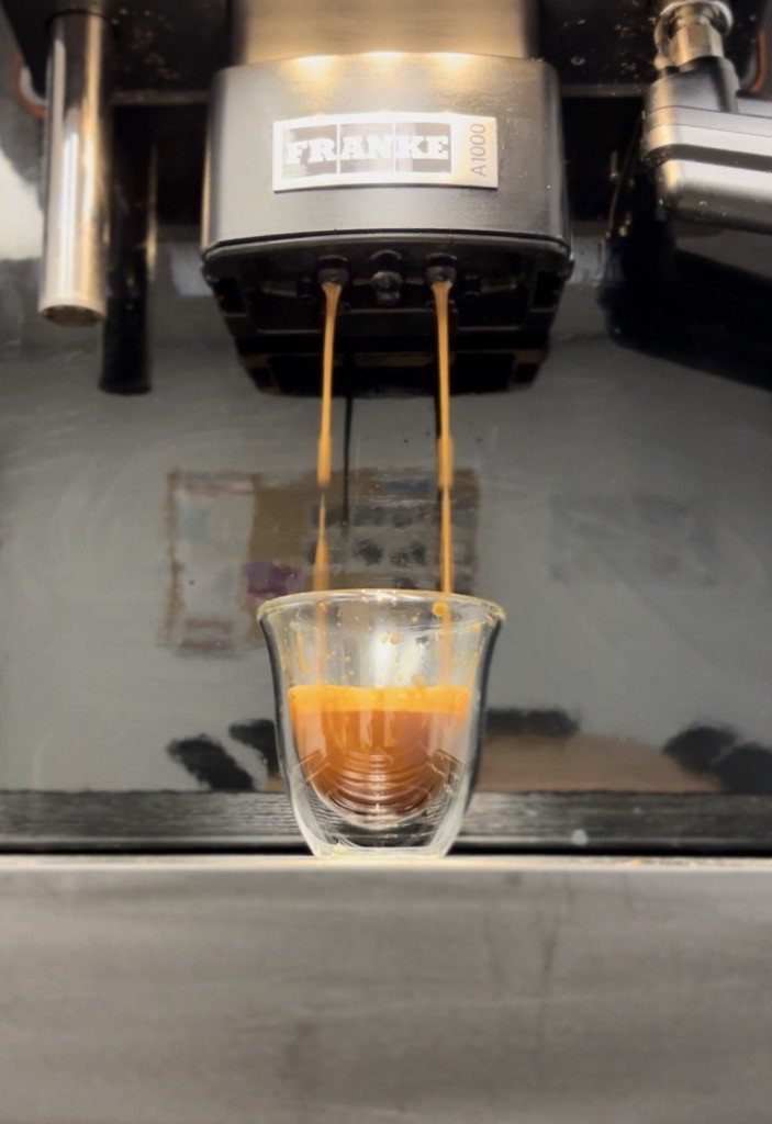 Franke A1000 espresso shot