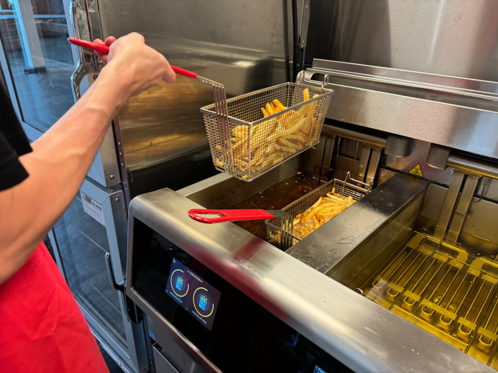Henny Penny Fryer frying fries